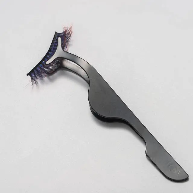 Alt view image 6 of 7 - Eyelash Applicator Tool Eyelash Tweezers for Strip Lashes | 3PCS Stainless Steel Lash Extension Applicator Nipper Easy Apply & Remove Lashes Makeup Tools (Black, Rose Gold,Rainbow)