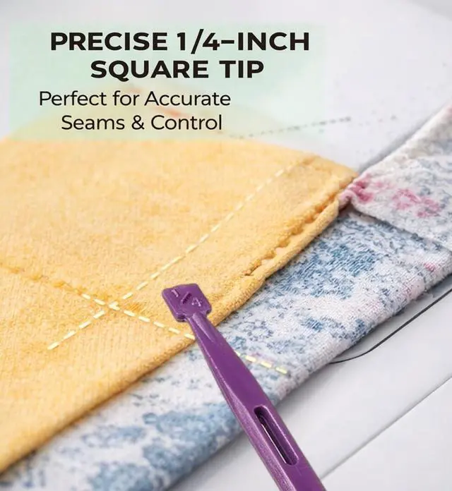 Alt view image 4 of 7 - that Purple Thang Sewing Tools 5Pcs for Sewing Craft Projects Turning Corners, Sewing Stiletto Threader Rubber Band Tools for Quilting DIY Use