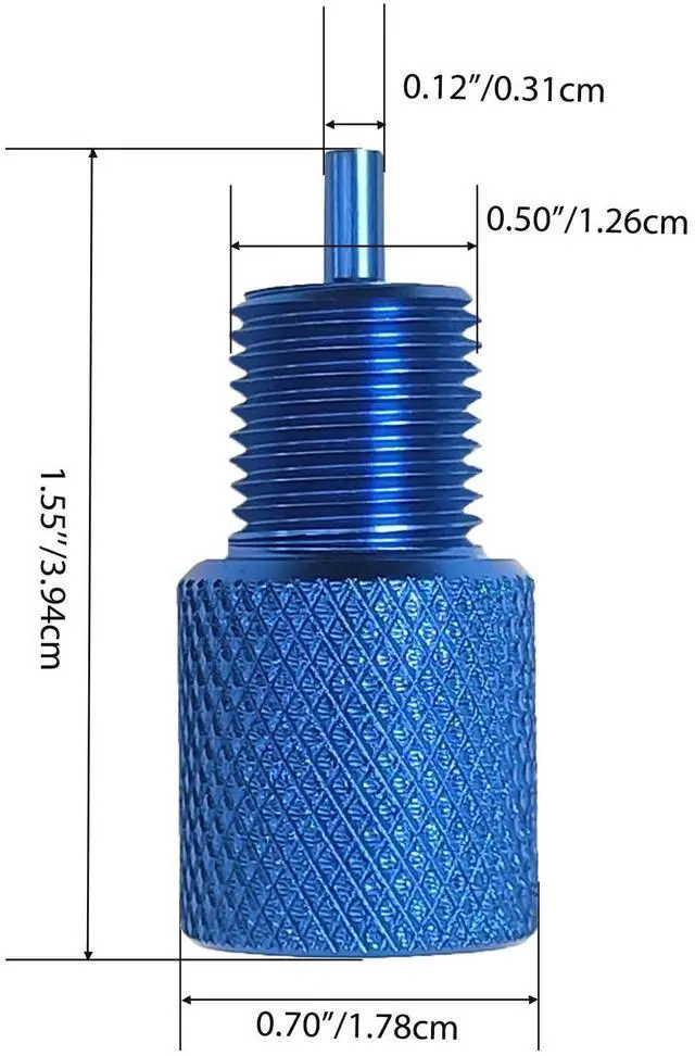 Alt view image 4 of 6 - Proportioning Valve Bleeder Tool, Valve Bleeding Tool Compatible with GM Combination Valves, PV2 PV4, Disc/Disc Disc/Drum 172-1353 172-1371 (Blue)