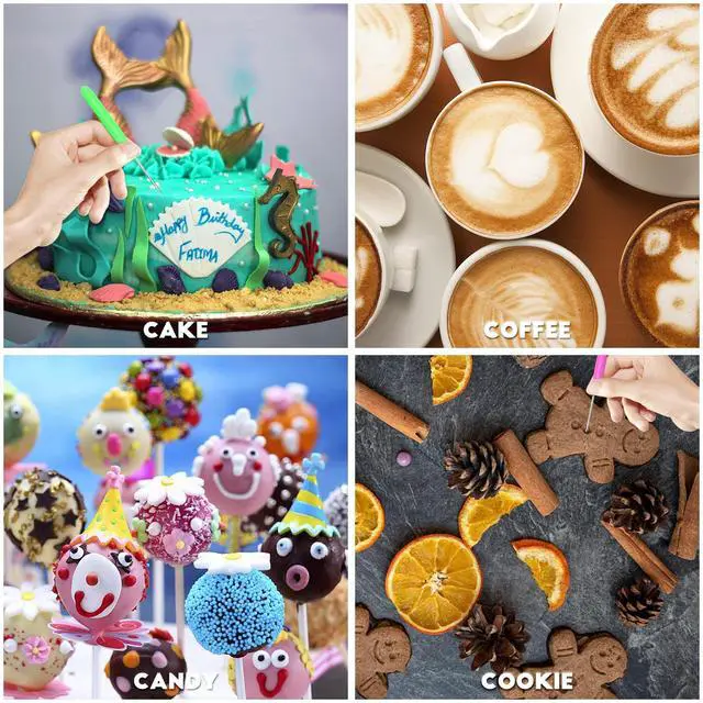 Alt view image 3 of 7 - 6 Pieces Cookie Scribe Tool Sugar Stir Needle Scriber Needle Cookie Decorating Tools, DIY Baking Pin Whisk Stainless Steel Needle Biscuit Icing Pin
