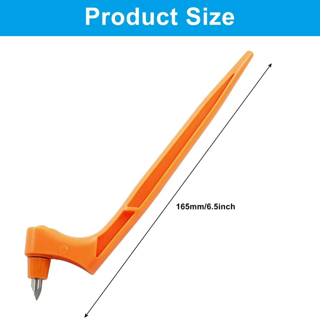 Alt view image 3 of 6 - Orange Craft Cutting Tools Pen | 3 Different 360 Degree Rotating Blades, Stainless Steel Cutter, For Stencils Scrapbooks DIY Crafts