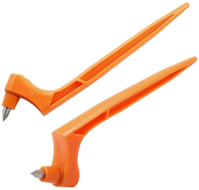 Alt view image 6 of 6 - Orange Craft Cutting Tools Pen | 3 Different 360 Degree Rotating Blades, Stainless Steel Cutter, For Stencils Scrapbooks DIY Crafts