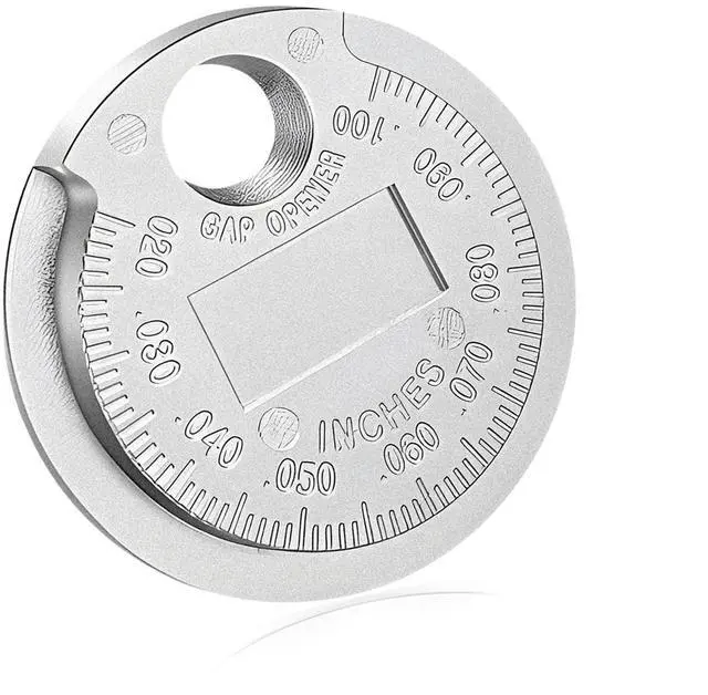 Main image of NYTKL Spark Plug Measuring Tool, Wire Spark Plug Gap Gauge Scaled from 0.020 to 0.100 Inch, Universal Zinc Alloy Spark Plug Adjustment Tools Gapper Gauge, Car Accessories (1PCS)
