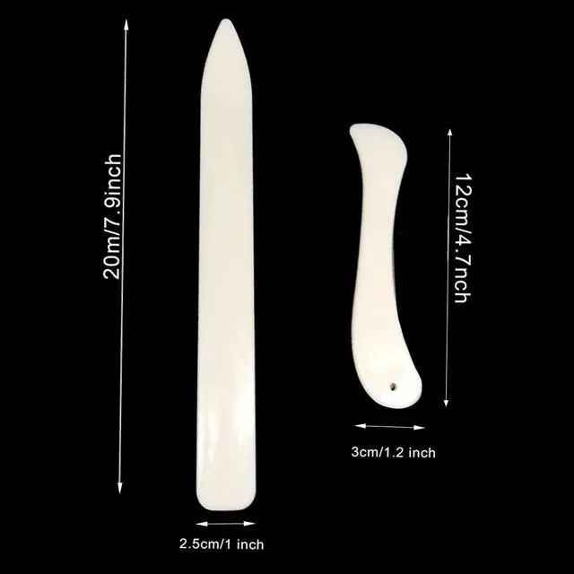 Alt view image 2 of 6 - Folder Paper Creaser Set Folding Scoring Burnishing Crafting Scoring Tool for Card Making Leather Cards DIY Handmade Burnishing Bookbinding