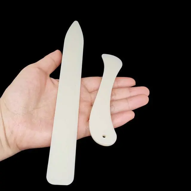 Alt view image 4 of 6 - Folder Paper Creaser Set Folding Scoring Burnishing Crafting Scoring Tool for Card Making Leather Cards DIY Handmade Burnishing Bookbinding