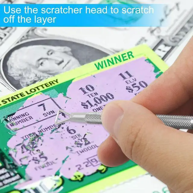 Alt view image 4 of 6 - 3 Pcs Lottery Ticket Scratcher Tool Set, Multi-Use Scratch Off Tool | Blade Tip, Ball Bead Tip & Plastic Scraper, Scraping Tool Set for Tickets Stickers Labels Films Gift Cards