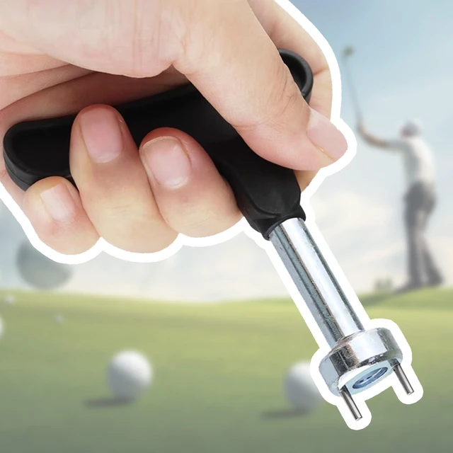 Alt view image 3 of 7 - Golf Spike Wrench Zinc Alloy Golf Spike Tool with Ergonomic Handle Universal Spike Shoes Replacement Tool for Spike Shoes