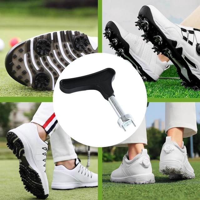 Alt view image 7 of 7 - Golf Spike Wrench Zinc Alloy Golf Spike Tool with Ergonomic Handle Universal Spike Shoes Replacement Tool for Spike Shoes