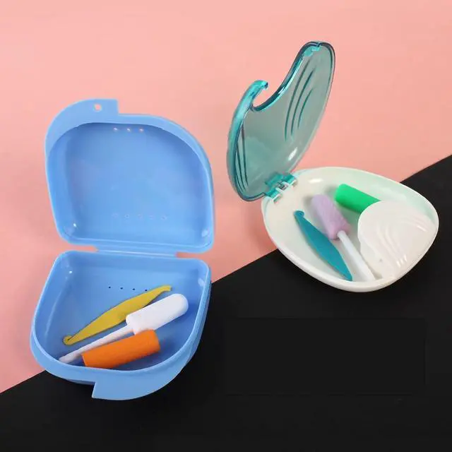 Alt view image 6 of 6 - 20 Pack Braces Rubber Band Tool Dental Elastic Rubber Bands Placers for Braces Disposable Plastic Orthodontic Elastic Placers