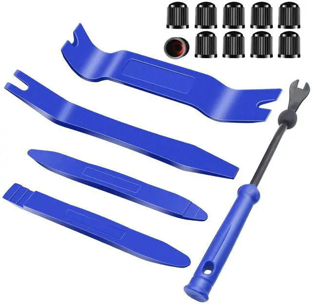 Main image of Trim Removal Tool Kit, Wetado 15 Pcs Car Panel Door Window Tools Kit,Auto Clip Fastener Remover Pry Tool Set Blue