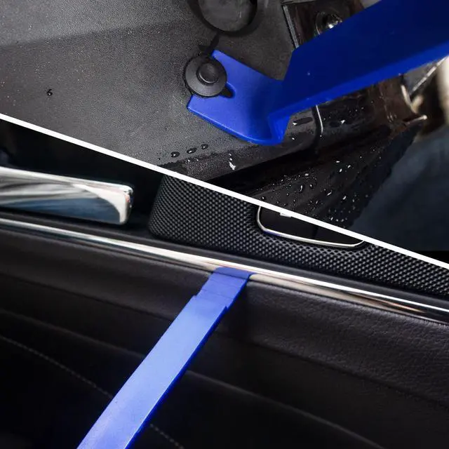Alt view image 6 of 7 - Trim Removal Tool Kit, Wetado 15 Pcs Car Panel Door Window Tools Kit,Auto Clip Fastener Remover Pry Tool Set Blue