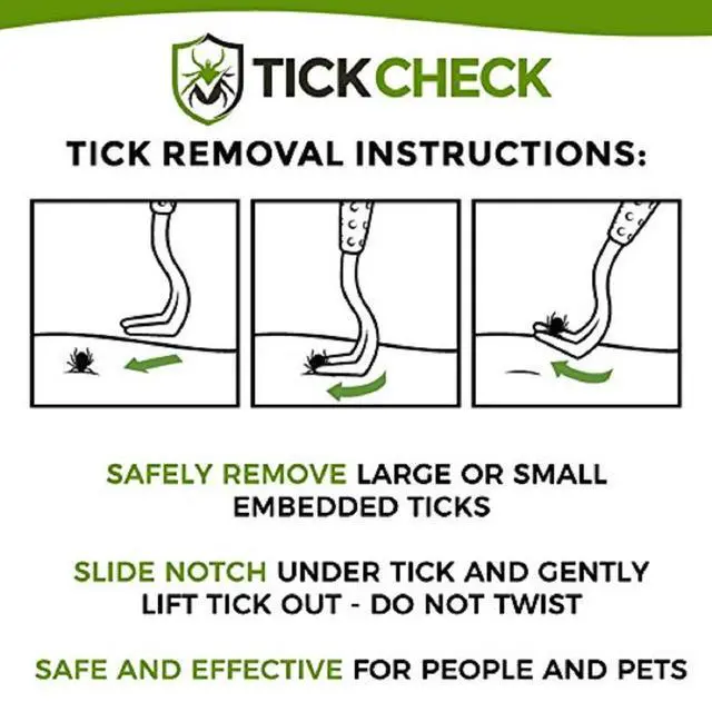 Alt view image 3 of 7 - Tick Remover Value 3 Pack - Tick Remover Tools + Tick Identification Card - for Humans, Dogs & Cats (1 Set)