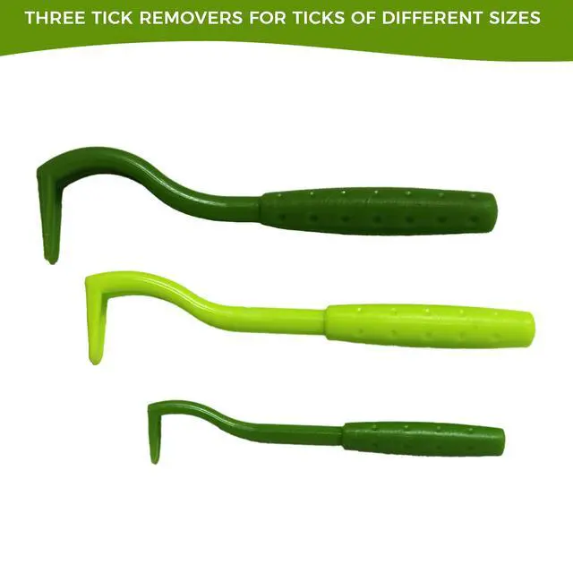 Alt view image 2 of 7 - Tick Remover Value 3 Pack - Tick Remover Tools + Tick Identification Card - for Humans, Dogs & Cats (1 Set)