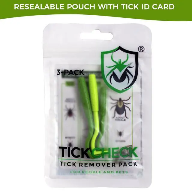 Alt view image 5 of 7 - Tick Remover Value 3 Pack - Tick Remover Tools + Tick Identification Card - for Humans, Dogs & Cats (1 Set)