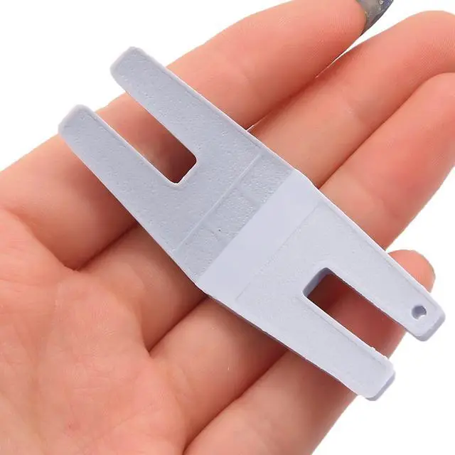 Alt view image 4 of 5 - 2PCS Sewing Tools Button Clearance Plate Button-Reed Hump Jumper Presser Foot 413105601 Fit All Husqvarna Viking Pfaff Brother Singer Juki Janome Sewing Machine