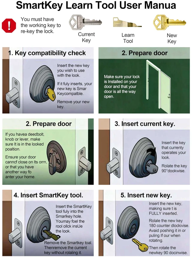 Alt view image 4 of 4 - Learn Tool for Kwikset - Steel Rekeying Tool (83282-003, 83283) | Fits SmartKey Enabled Locks/Deadbolts, Fast DIY Rekey - 1-Pcs