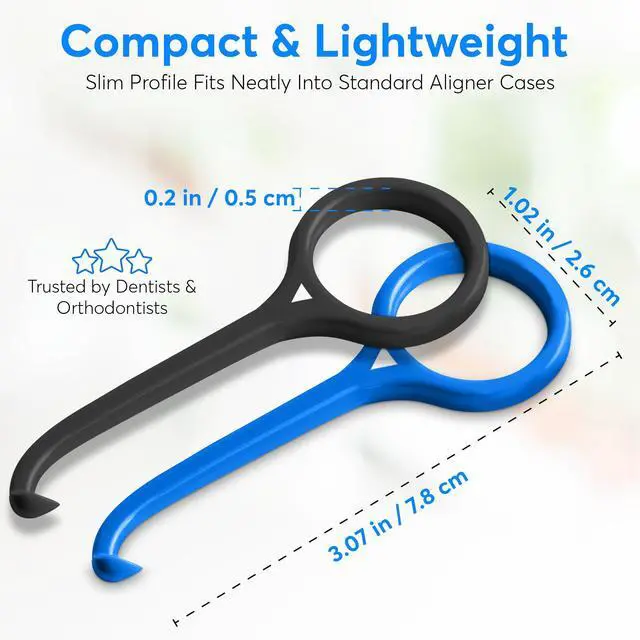 Alt view image 3 of 5 - Dr. Taylors Removal Tool - The only Dentist Designed and Approved. Aligners and Dentures. Safe and Easy to Use with Anti-Slip Grip. 2 Pack