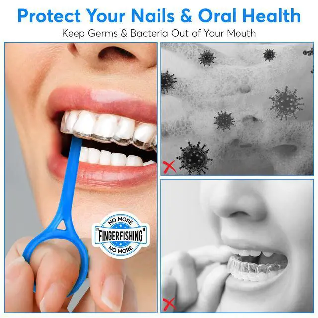 Alt view image 4 of 5 - Dr. Taylors Removal Tool - The only Dentist Designed and Approved. Aligners and Dentures. Safe and Easy to Use with Anti-Slip Grip. 2 Pack