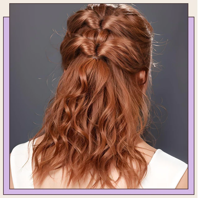 Alt view image 6 of 7 - 4pcs Pony Tail Hair Tools: 2 Pairs Pony Styling Loop, Pull Through & French Braiding Accessories for Women & Girls - Light Purple/White