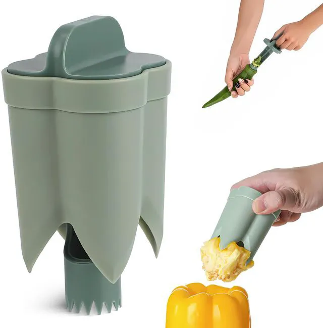 Main image of Corer Tool Seed Remover and Pepper Seed Core Remover Vegetable Core Remover and Corer Tool Kitchen for Jalapenos, Bell Peppers