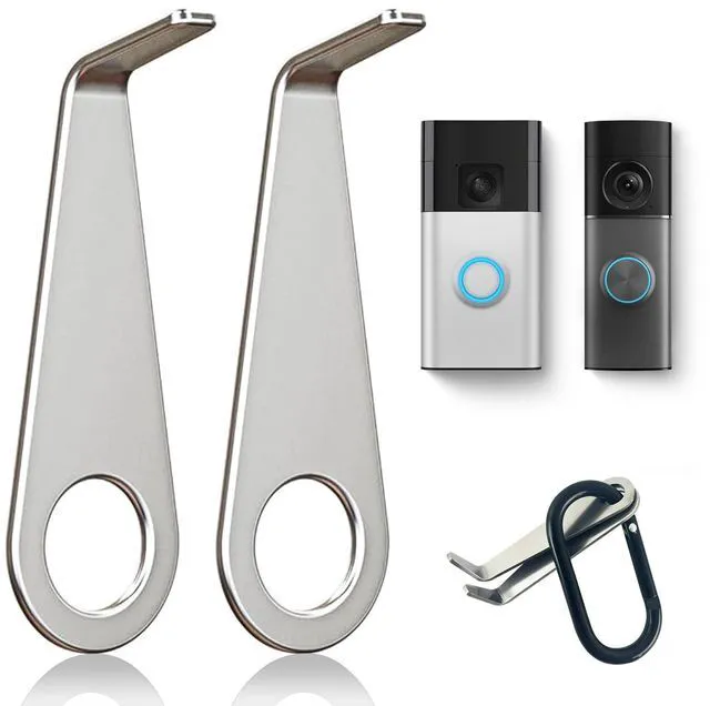 Main image of Doorbell Removal Key for All-New Battery Doorbell 2024, Metal, 2 Pack | Metal Release Tool Opens the Doorbell Mount for Battery Changes and Maintenance, with Keychains to Help Prevent Loss