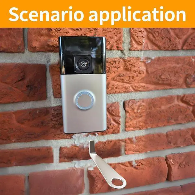 Alt view image 6 of 7 - Doorbell Removal Key for All-New Battery Doorbell 2024, Metal, 2 Pack | Metal Release Tool Opens the Doorbell Mount for Battery Changes and Maintenance, with Keychains to Help Prevent Loss
