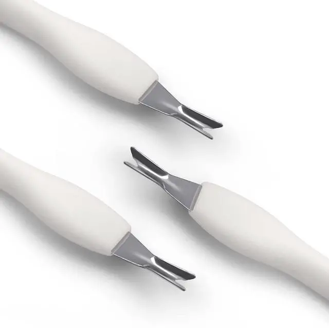 Alt view image 3 of 7 - Cuticle Trimmer with Pusher, 3pcs Rubber Tip Cuticle Tool for Nail Art