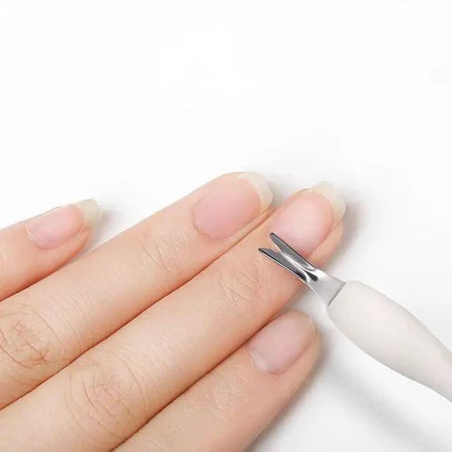 Alt view image 5 of 7 - Cuticle Trimmer with Pusher, 3pcs Rubber Tip Cuticle Tool for Nail Art