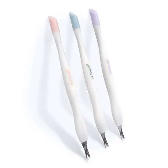 Alt view image 6 of 7 - Cuticle Trimmer with Pusher, 3pcs Rubber Tip Cuticle Tool for Nail Art