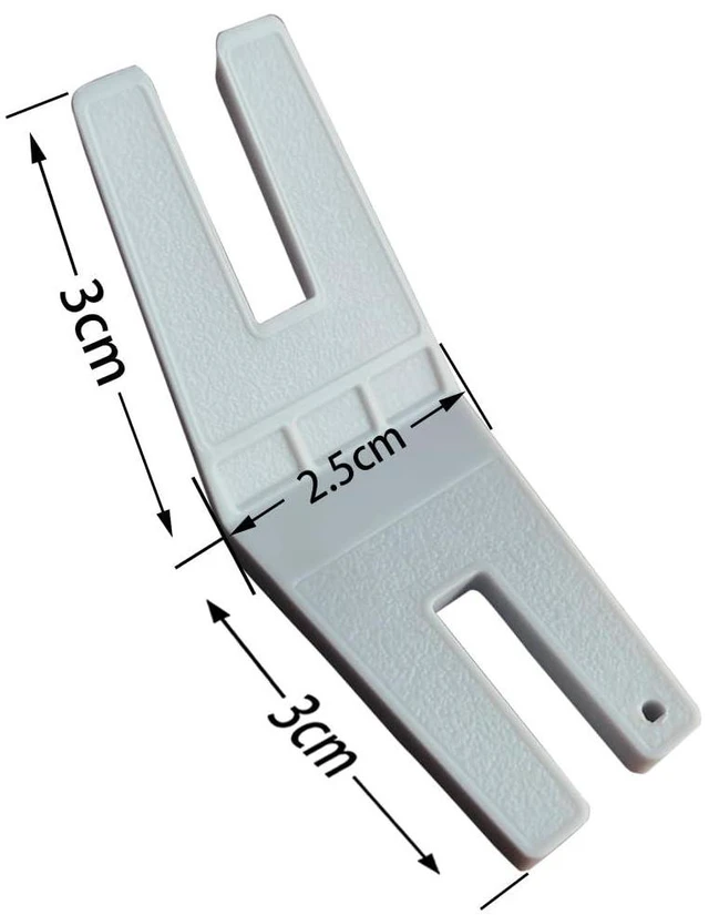 Alt view image 2 of 7 - 2Pcs Hump Jumper Sewing Tool Hemming Tool | for Seam Aid & Rolled Hemmer Foot Essential Sewing Accessories and Tools