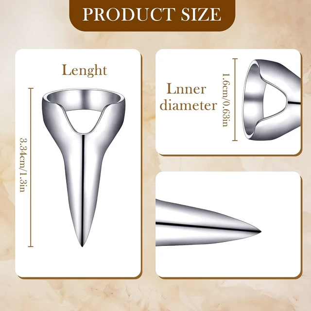 Alt view image 2 of 7 - 6 Pcs Hair Parting & Sectioning Rings Stitch Braid Finger Tools | metal retro hair accessories for hair extensions, designed for women daily hairstyling, and professional salon application