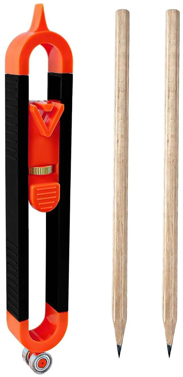 Main image of Contour Scribe Tool with 2 PencilWoodworking Scriber Line MakerWoodworking Edge Corner Measuring Profile DuplicatorContour Measuring Tool with Adjustable Lock for Carpenter, Tile, and DIY