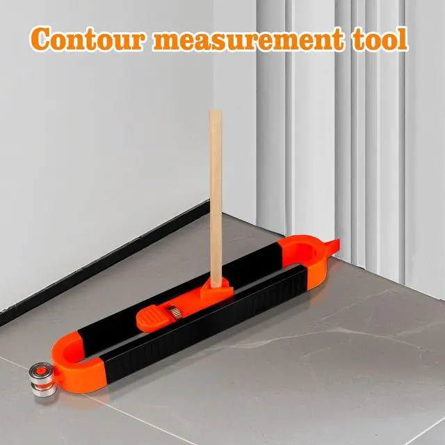 Alt view image 2 of 7 - Contour Scribe Tool with 2 PencilWoodworking Scriber Line MakerWoodworking Edge Corner Measuring Profile DuplicatorContour Measuring Tool with Adjustable Lock for Carpenter, Tile, and DIY