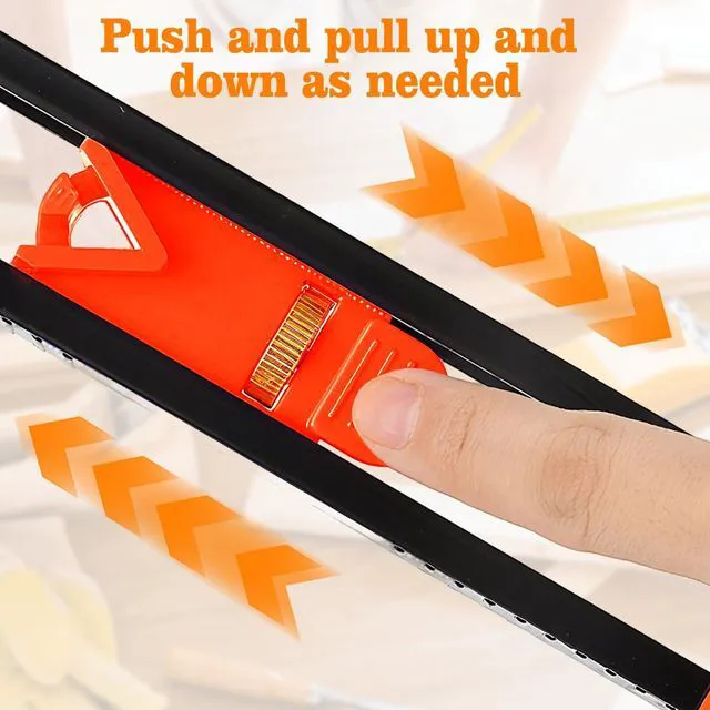 Alt view image 4 of 7 - Contour Scribe Tool with 2 PencilWoodworking Scriber Line MakerWoodworking Edge Corner Measuring Profile DuplicatorContour Measuring Tool with Adjustable Lock for Carpenter, Tile, and DIY
