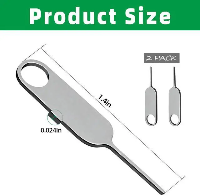 Alt view image 3 of 6 - Security Pin Key Compatible with Nest Video Doorbell, 2 Pack | Release Removal Pin Tool for Battery Replacement and Backplate Opening, Stainless Steel Doorbell Key for Nest/Alro Doorbell