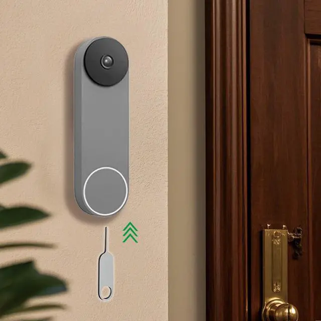 Alt view image 4 of 6 - Security Pin Key Compatible with Nest Video Doorbell, 2 Pack | Release Removal Pin Tool for Battery Replacement and Backplate Opening, Stainless Steel Doorbell Key for Nest/Alro Doorbell