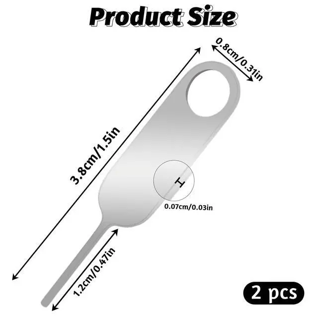 Alt view image 2 of 7 - 2-Pack Doorbell Key Tool, Doorbell Opening Pin Tool, Release Removal Pin Security Key Replacement Tool Compatible with Arlo, Nest and Eufy Video Doorbell Remove Doorbell Mount and Battery Replacement