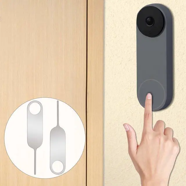 Alt view image 7 of 7 - 2-Pack Doorbell Key Tool, Doorbell Opening Pin Tool, Release Removal Pin Security Key Replacement Tool Compatible with Arlo, Nest and Eufy Video Doorbell Remove Doorbell Mount and Battery Replacement
