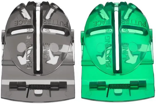 Main image of 2 Pack Golf Ball Marker Line Liner Drawing Marking Alignment Putting Tool - Green and Black