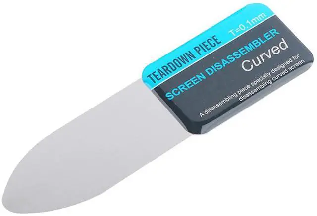 Main image of 0.1mm Thin Flexible Metal Spudger Curved Phone Screen Removal Opening Tools | for Mobile Phone Laptop, Screen Disassembler Repair Tool