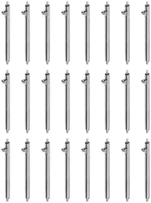 Main image of 24pcs 22mm Quick Release Spring Bar 1.8mm Diameter Stainless Steel Watch Pins Replacement Band Link Pins Lugs for Watch Band Straps