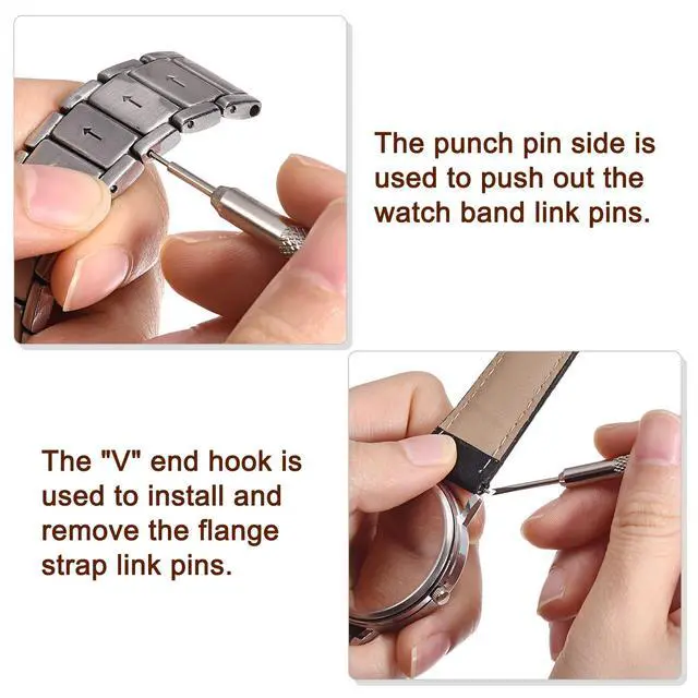 Alt view image 5 of 5 - 24mm Spring Bar Watch Band Pins Replacement with Spring Bar Removal Tool Kit, 1.5mm Dia, 8 PCS