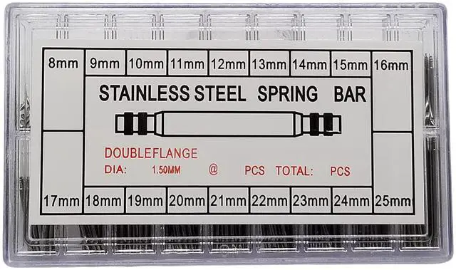 Main image of Sold_By_Cheapnwork 360pcs Professional Watch Band Stainless Steel Link Pins Spring Bars Repair (8-25mm)