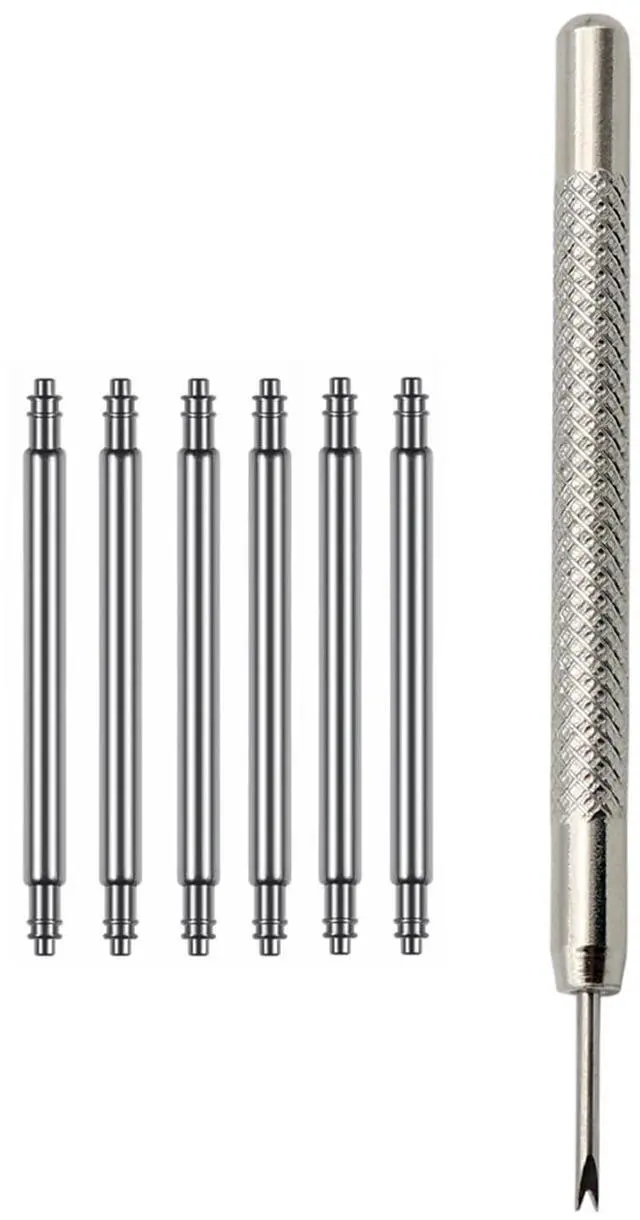 Main image of 6 Pack Watch Pins, Band Removal Install Tool Spring Bars Pins Replacement
