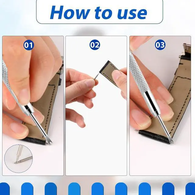 Alt view image 3 of 7 - Watch Band Pins Replacement Kit, 16 PCS Diameter 1.5mm Heavy Duty Stainless Steel Watch Link Remover Set Watch Strap Pins Adjustment Tool Link Removal Kit for Watch Bracelet Repairing (Length 14-25mm)