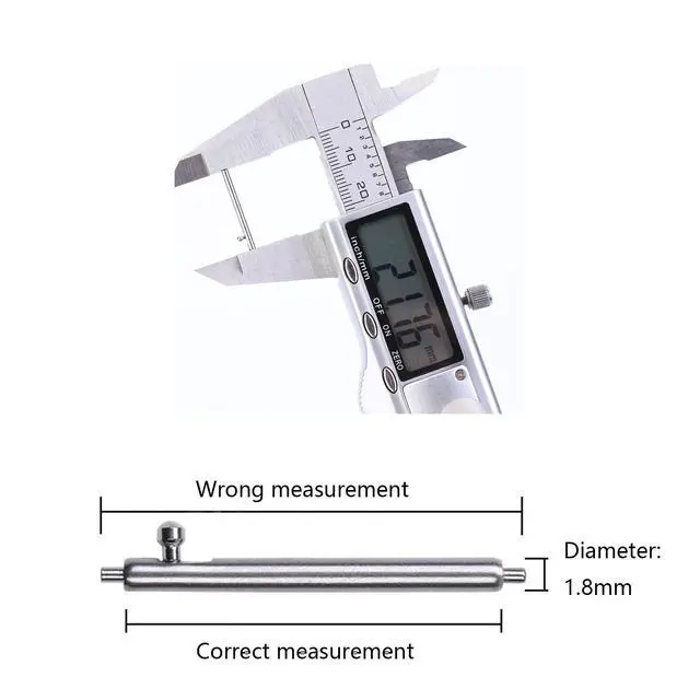 Alt view image 5 of 7 - 16mm Watch Strap Quick Release Spring Bars, 1.8mm Diameter Stainless Steel Watch Band Pins Replacement 4pcs