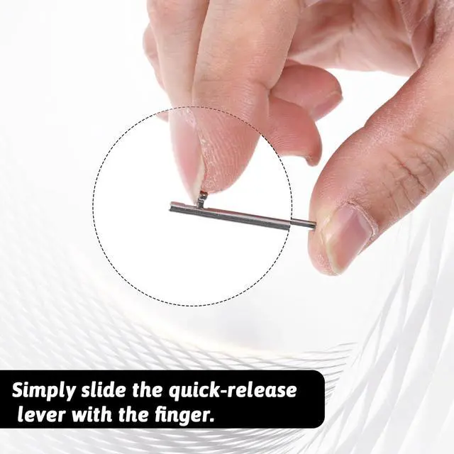 Alt view image 2 of 7 - 4 Pcs Quick Release Spring Bar, 22mm Stainless Steel Watch Band Pins Replacement, Strap Link Pins Watch Repair Accessories
