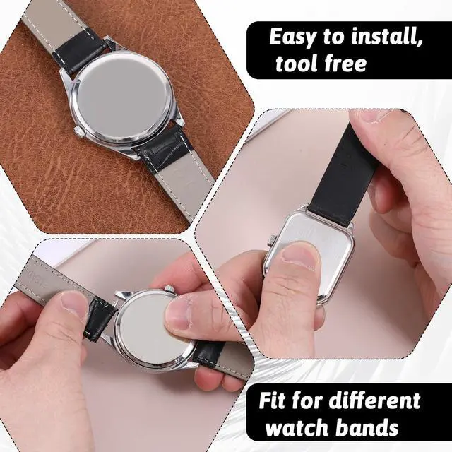 Alt view image 5 of 7 - 4 Pcs Quick Release Spring Bar, 22mm Stainless Steel Watch Band Pins Replacement, Strap Link Pins Watch Repair Accessories