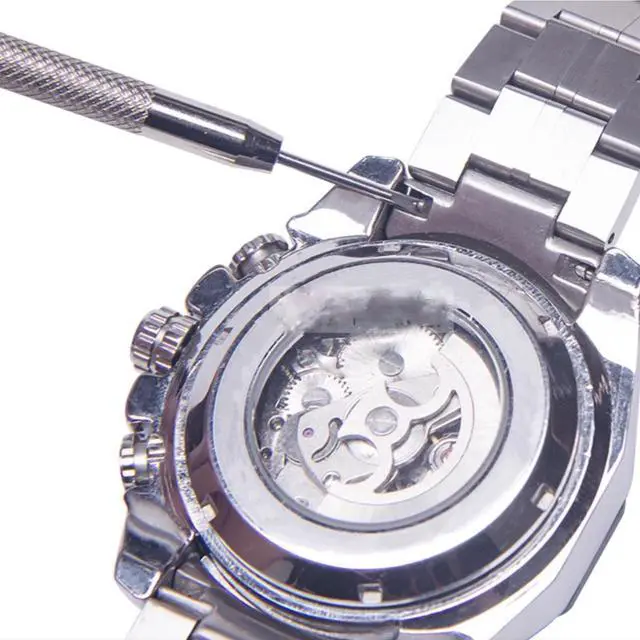 Alt view image 4 of 4 - Watch Band Removal Tool Watch Strap Stainless Steel Spring Bar Pins Install Repair Replacement Strap Removal Tool Accessories