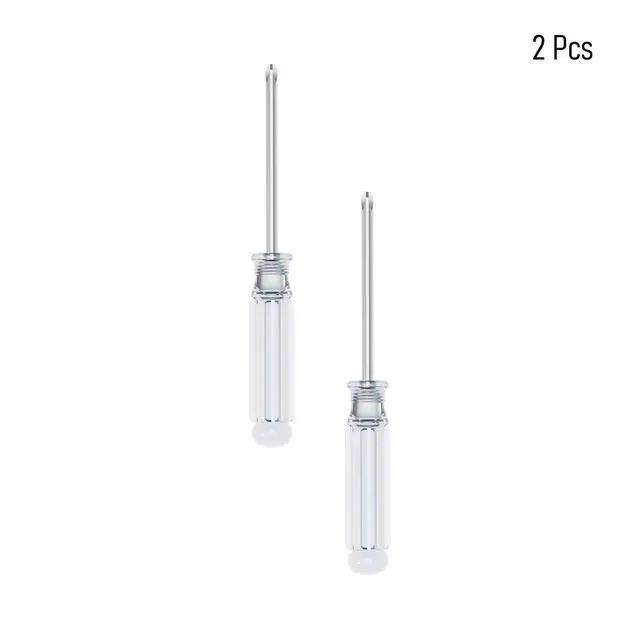 Alt view image 3 of 6 - 2 Pcs Mini Phillips Screwdriver, 3mm Cross Head, 92mm, Clear | 3.62" Total Length, Non-slip Handle, Non-magnetic for Small Appliances
